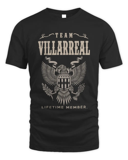 VILLARREAL TP06-K82 – Personalized Classic Style Apparel “Team NAME Lifetime Member” - Unisex Standard T-Shirt - Black