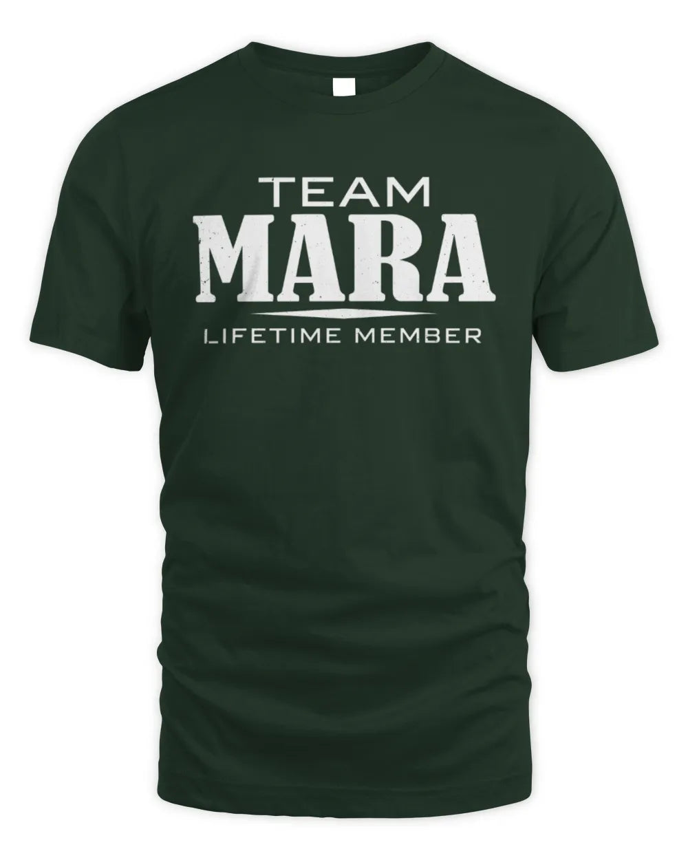 MARA BL62-K4-128 - Personalized “Team NAME Lifetime Member” - Unisex Standard T-Shirt - Forest Green