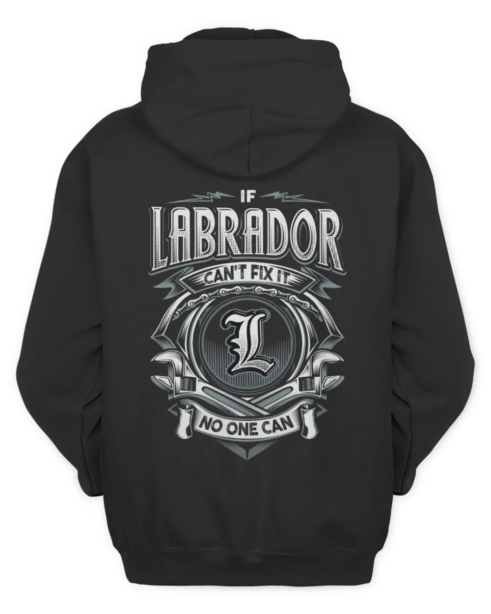 LABRADOR AP81-K4-626 - Personalized Ahmed Quote Apparel “If Ahmed Can't Fix It, No One Can” - Unisex Hoodie - Black