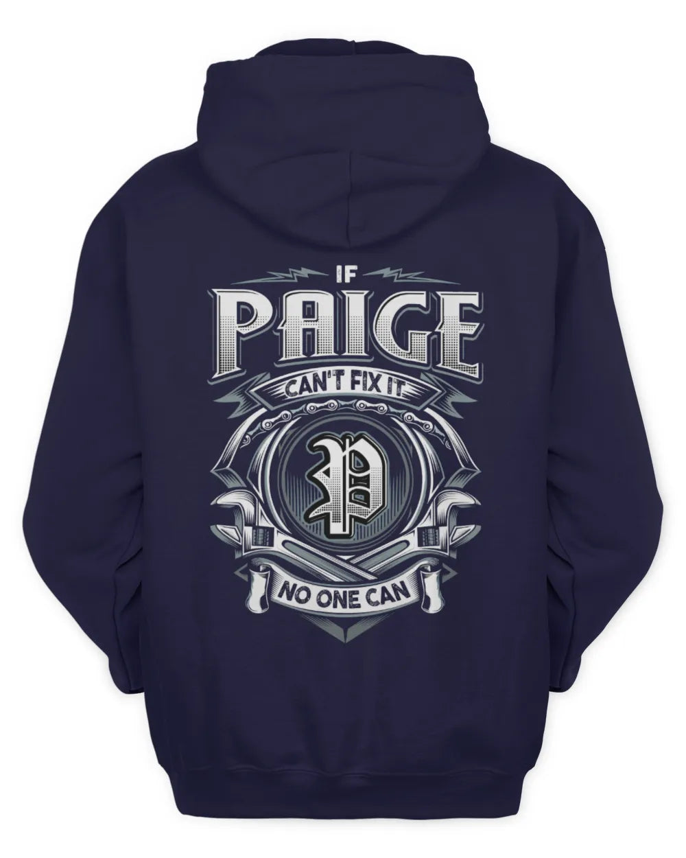 PAIGE AP81-K4-626 - Personalized Ahmed Quote Apparel “If Ahmed Can't Fix It, No One Can” - Unisex Hoodie - Navy