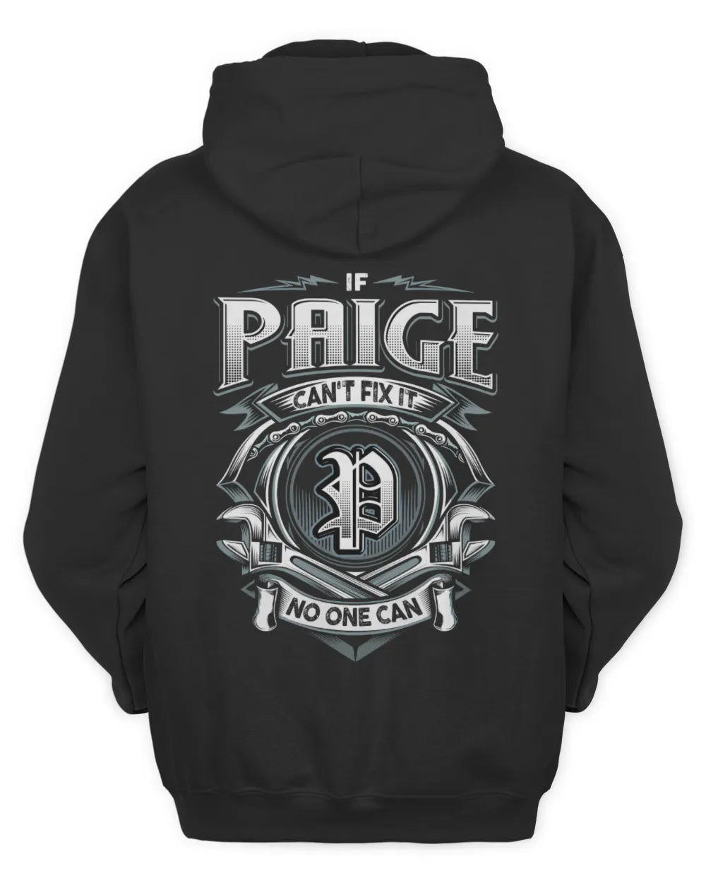 PAIGE AP81-K4-626 - Personalized Ahmed Quote Apparel “If Ahmed Can't Fix It, No One Can” - Unisex Hoodie - Black