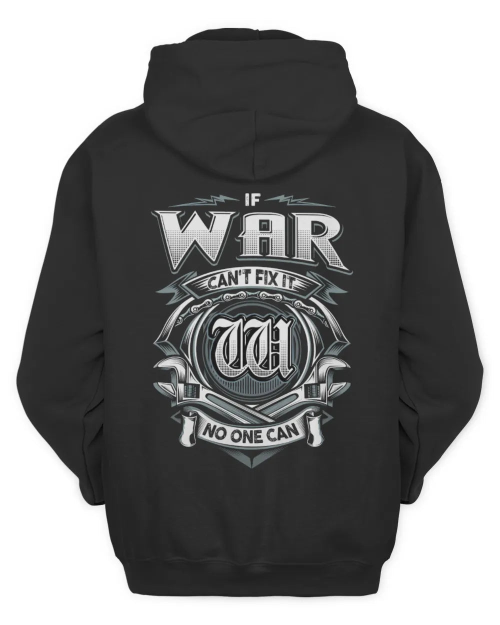 WAR AP81-K4-626 - Personalized Ahmed Quote Apparel “If Ahmed Can't Fix It, No One Can” - Unisex Hoodie - Black