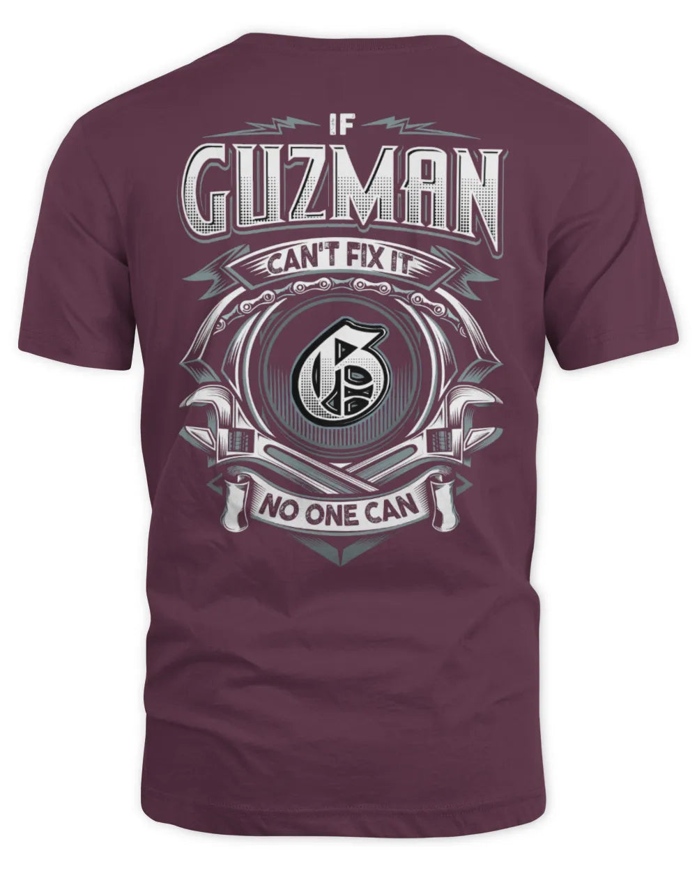 GUZMAN AP81-K4-626 - Personalized Ahmed Quote Apparel “If Ahmed Can't Fix It, No One Can” - Unisex Standard T-Shirt - Maroon