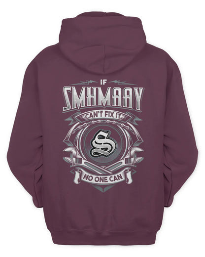 SMHMAAY AP81-K4-626 - Personalized Ahmed Quote Apparel “If Ahmed Can't Fix It, No One Can” - Unisex Hoodie - Maroon