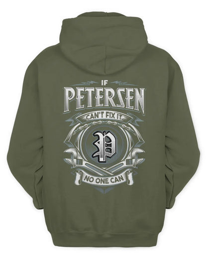 PETERSEN AP81-K4-626 - Personalized Ahmed Quote Apparel “If Ahmed Can't Fix It, No One Can” - Unisex Hoodie - Military Green