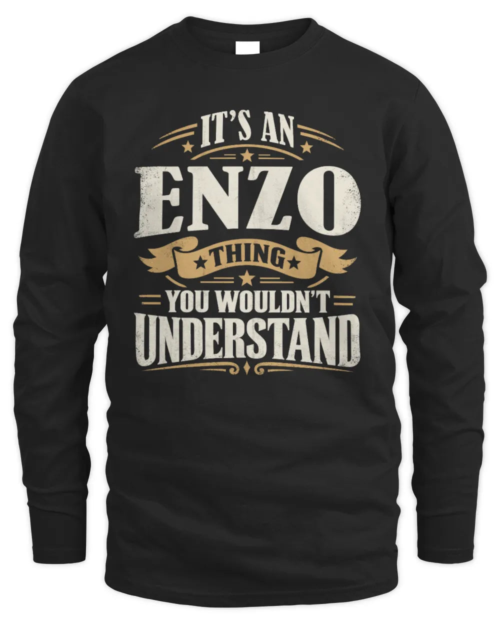 ENZO P08 TH51 - Personalized “It’s a/an [NAME] Thing – You Wouldn’t Understand” Shirt - Men's Long Sleeved T-Shirt - Black