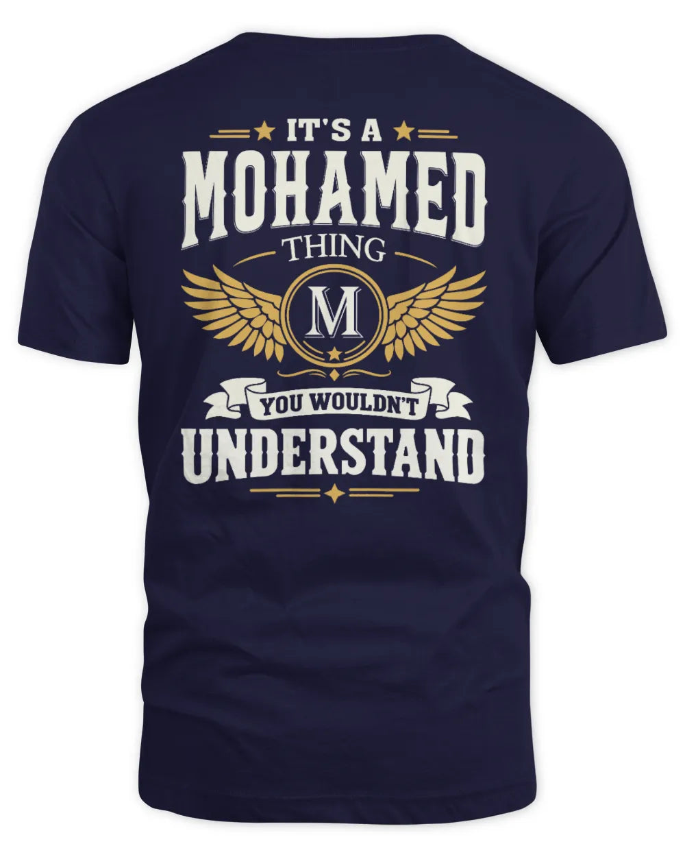 MOHAMED KT06-M008 It’s a [NAME] Thing – You Wouldn’t Understand | Personalized Vintage T-Shirt - Unisex Standard T-Shirt - Navy