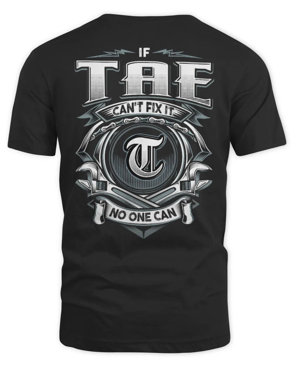 TAE AP81-K4-626 - Personalized Ahmed Quote Apparel “If Ahmed Can't Fix It, No One Can” - Unisex Standard T-Shirt - Black