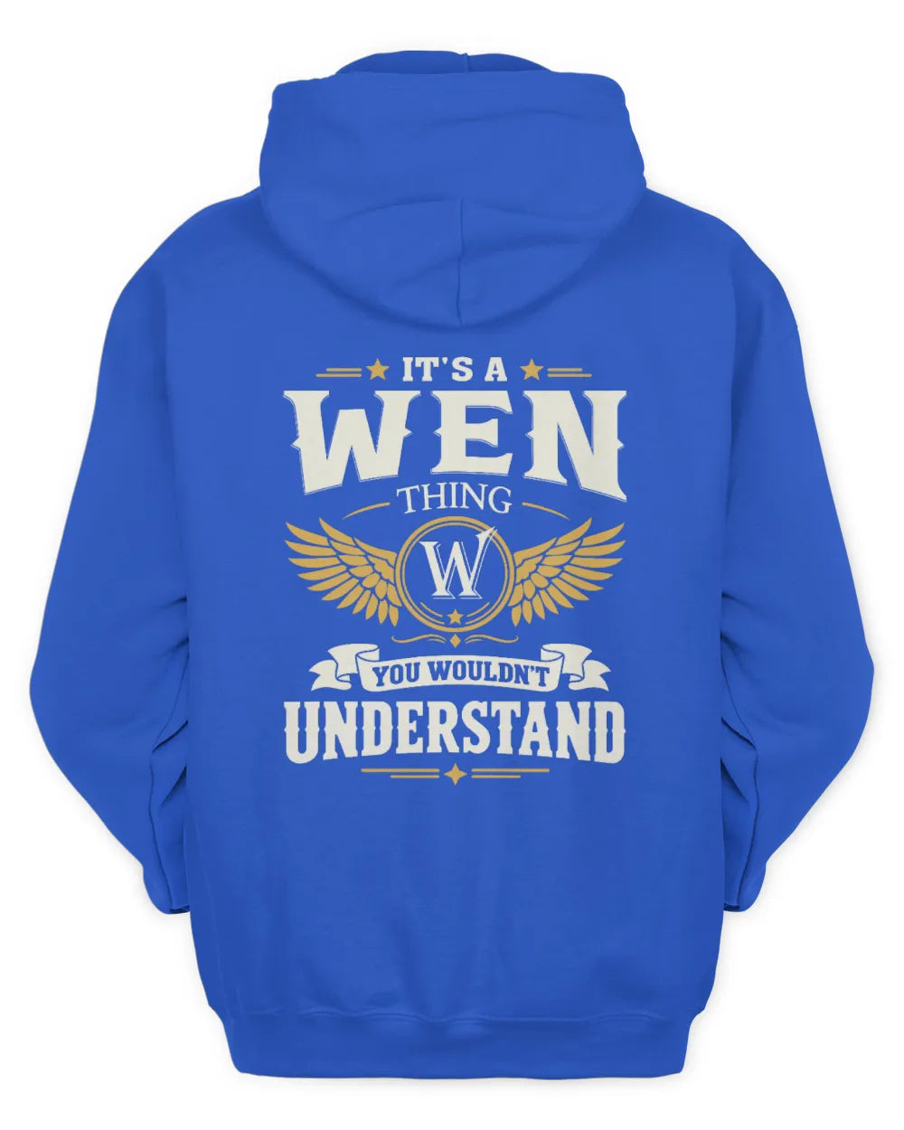 WEN KT06-M008 It’s a [NAME] Thing – You Wouldn’t Understand | Personalized Vintage T-Shirt - Unisex Hoodie - Royal
