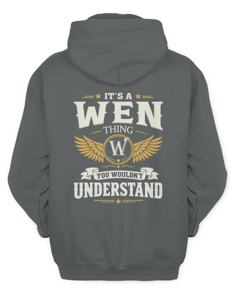 WEN KT06-M008 It’s a [NAME] Thing – You Wouldn’t Understand | Personalized Vintage T-Shirt - Unisex Hoodie - Charcoal