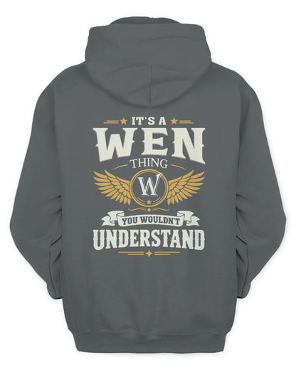 WEN KT06-M008 It’s a [NAME] Thing – You Wouldn’t Understand | Personalized Vintage T-Shirt - Unisex Hoodie - Charcoal