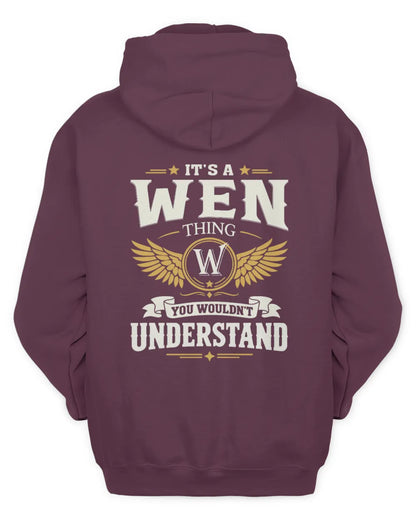 WEN KT06-M008 It’s a [NAME] Thing – You Wouldn’t Understand | Personalized Vintage T-Shirt - Unisex Hoodie - Maroon