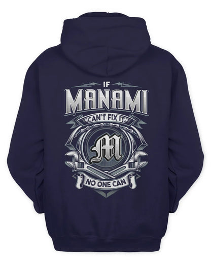 MANAMI AP81-K4-626 - Personalized Ahmed Quote Apparel “If Ahmed Can't Fix It, No One Can” - Unisex Hoodie - Navy