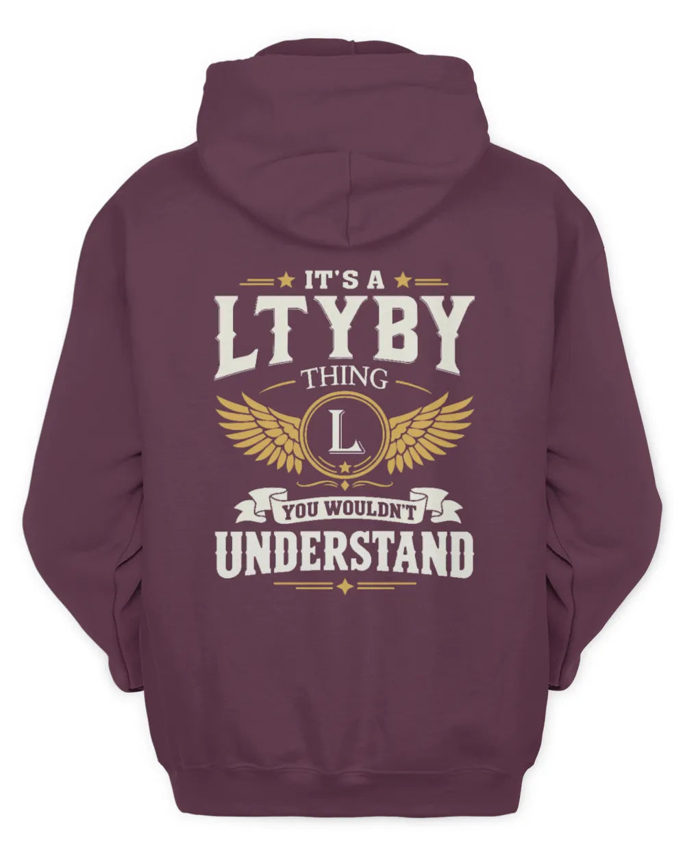 LTYBY KT06-M008 It’s a [NAME] Thing – You Wouldn’t Understand | Personalized Vintage T-Shirt - Unisex Hoodie - Maroon