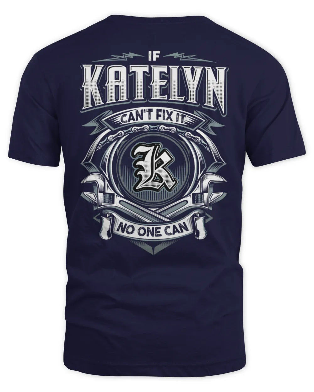 KATELYN AP81-K4-626 - Personalized Ahmed Quote Apparel “If Ahmed Can't Fix It, No One Can” - Unisex Standard T-Shirt - Navy