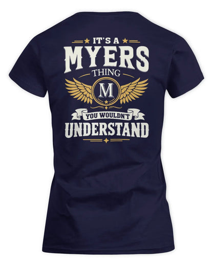 MYERS KT06-M008 It’s a [NAME] Thing – You Wouldn’t Understand | Personalized Vintage T-Shirt - Women's Standard T-Shirt - Navy