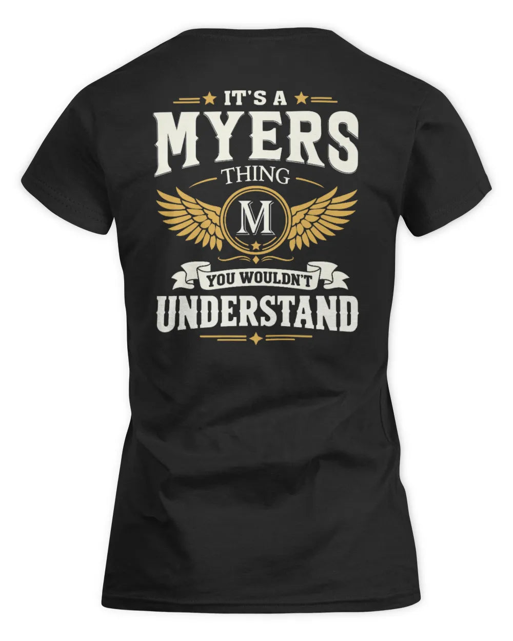 MYERS KT06-M008 It’s a [NAME] Thing – You Wouldn’t Understand | Personalized Vintage T-Shirt - Women's Standard T-Shirt - Black
