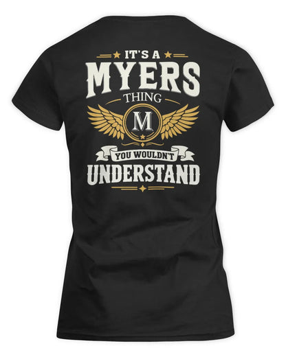 MYERS KT06-M008 It’s a [NAME] Thing – You Wouldn’t Understand | Personalized Vintage T-Shirt - Women's Standard T-Shirt - Black