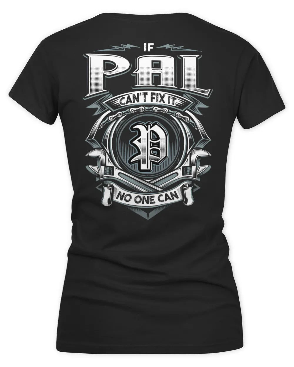 PAL AP81-K4-626 - Personalized Ahmed Quote Apparel “If Ahmed Can't Fix It, No One Can” - Women's V-Neck T-Shirt - Black
