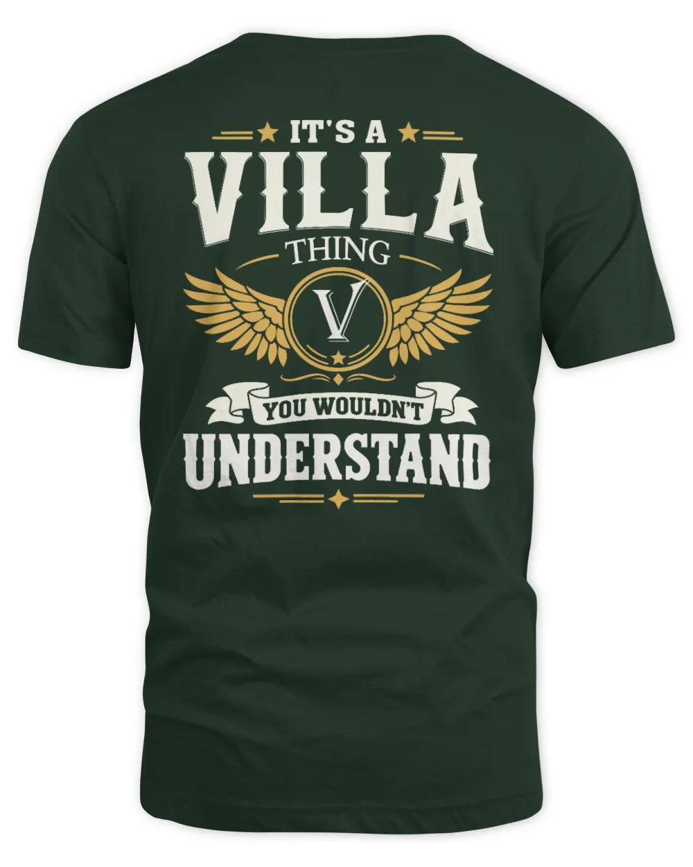 VILLA KT06-M008 It’s a [NAME] Thing – You Wouldn’t Understand | Personalized Vintage T-Shirt - Unisex Standard T-Shirt - Forest Green