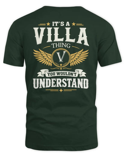 VILLA KT06-M008 It’s a [NAME] Thing – You Wouldn’t Understand | Personalized Vintage T-Shirt - Unisex Standard T-Shirt - Forest Green