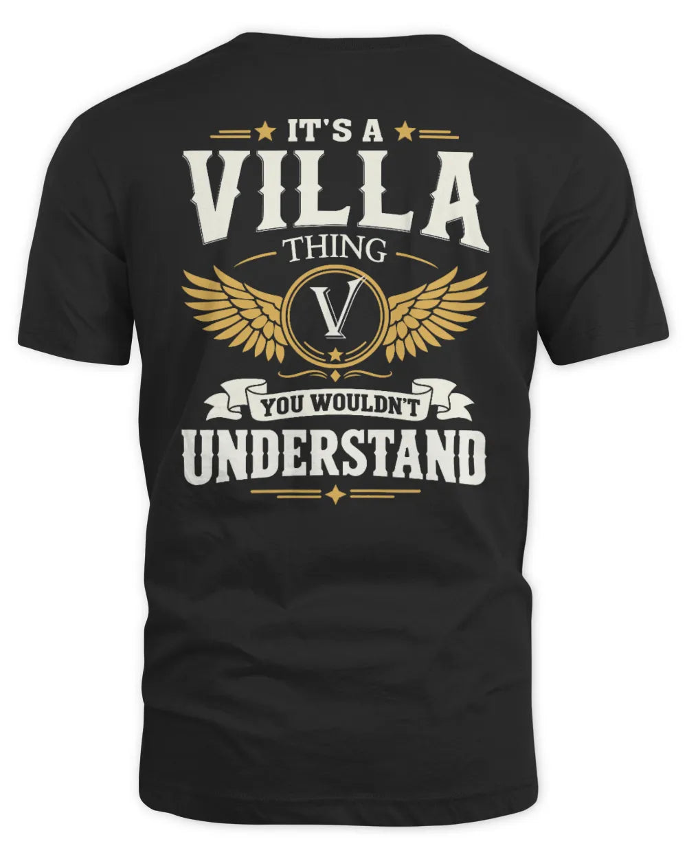 VILLA KT06-M008 It’s a [NAME] Thing – You Wouldn’t Understand | Personalized Vintage T-Shirt - Unisex Standard T-Shirt - Black