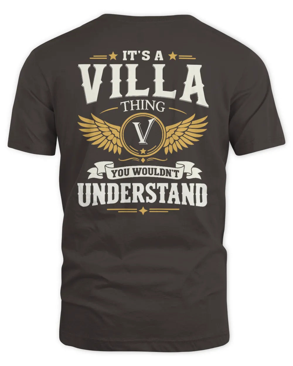 VILLA KT06-M008 It’s a [NAME] Thing – You Wouldn’t Understand | Personalized Vintage T-Shirt - Unisex Standard T-Shirt - Dark Chocolate