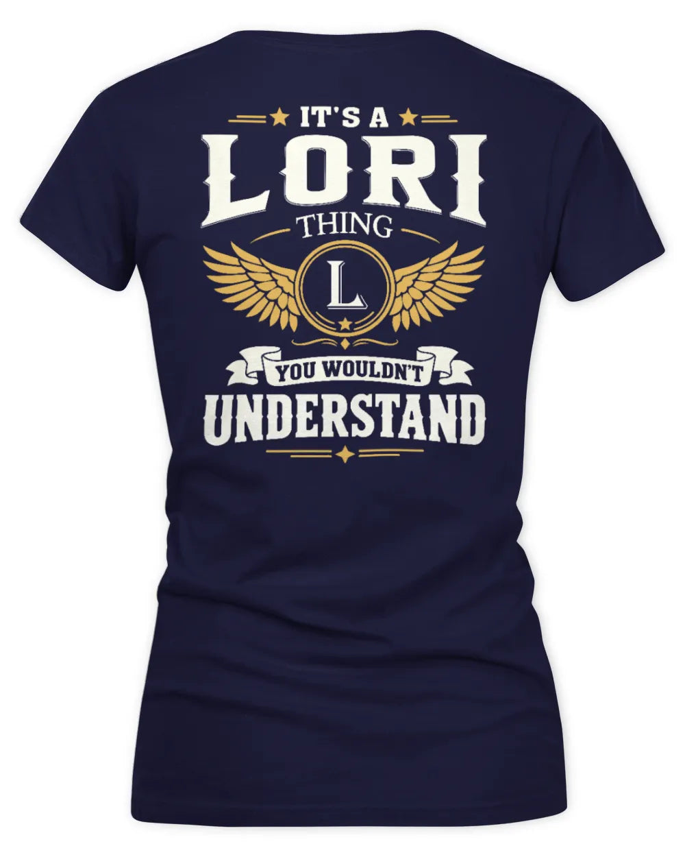 LORI KT06-M008 It’s a [NAME] Thing – You Wouldn’t Understand | Personalized Vintage T-Shirt - Women's V-Neck T-Shirt - Navy