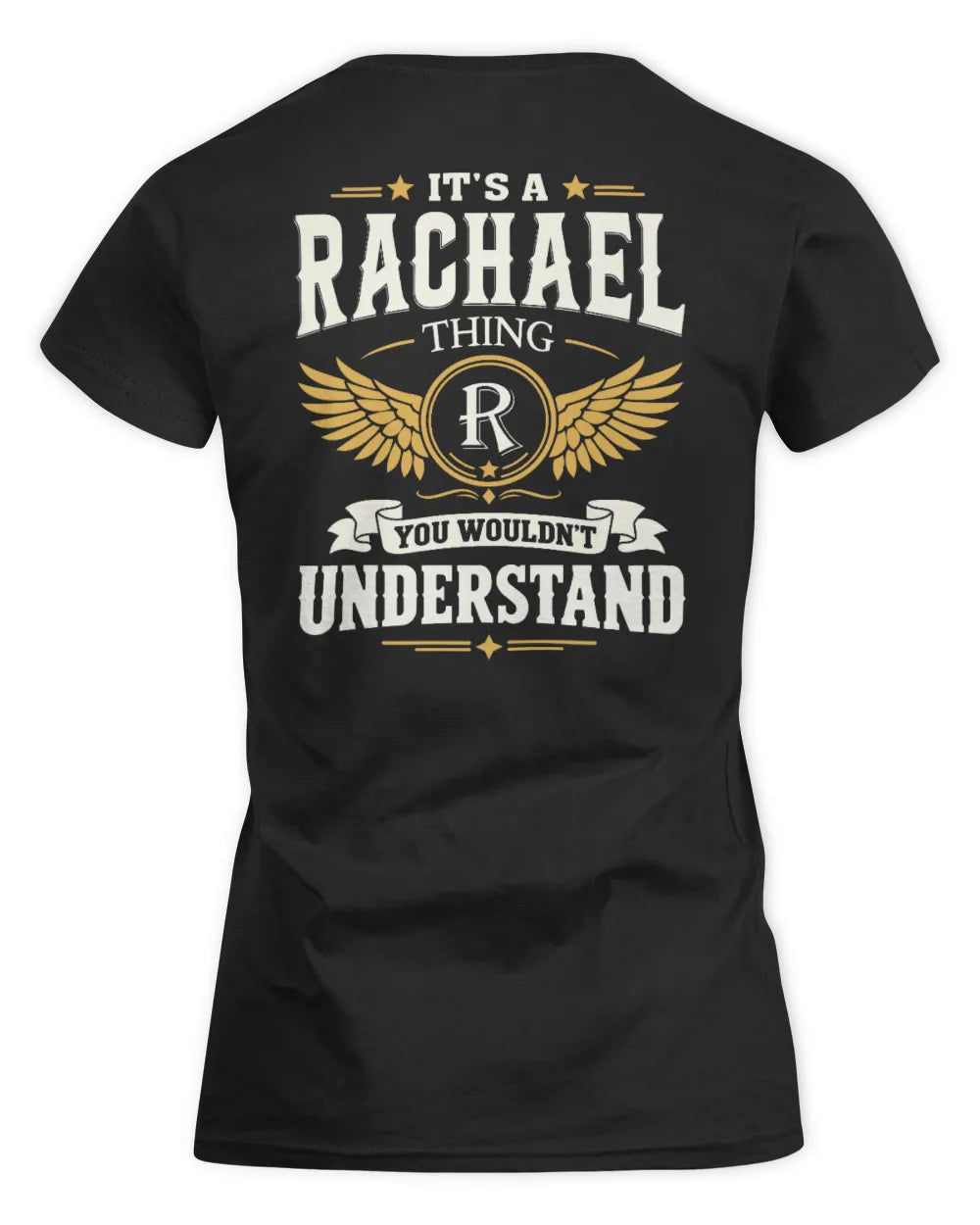 RACHAEL KT06-M008 It’s a [NAME] Thing – You Wouldn’t Understand | Personalized Vintage T-Shirt - Women's Standard T-Shirt - Black
