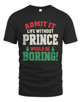 PRINCE P5 TH08 Christmas T-Shirt – “Life Without NAME Would Be Boring” - Unisex Standard T-Shirt - Black