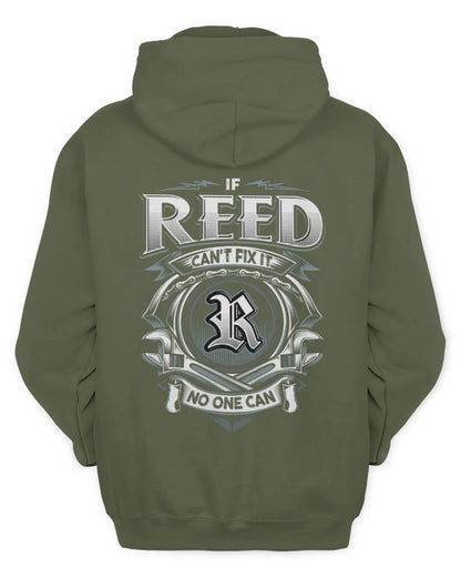 REED AP81-K4-626 - Personalized Ahmed Quote Apparel “If Ahmed Can't Fix It, No One Can” - Unisex Hoodie - Military Green