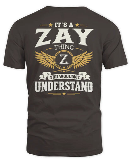 ZAY KT06-M008 It’s a [NAME] Thing – You Wouldn’t Understand | Personalized Vintage T-Shirt - Unisex Standard T-Shirt - Dark Chocolate
