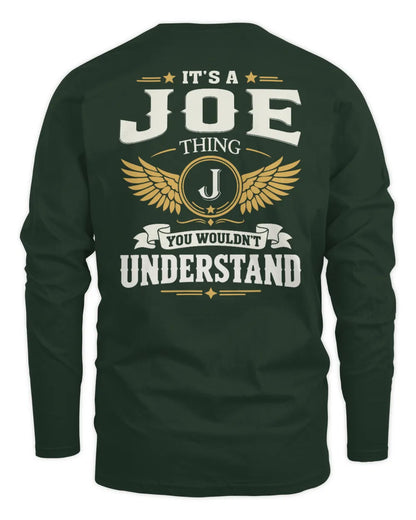 JOE KT06-M008 It’s a [NAME] Thing – You Wouldn’t Understand | Personalized Vintage T-Shirt - Men's Long Sleeved T-Shirt - Forest Green