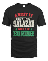SALAZAR P5 TH08 Christmas T-Shirt – “Life Without NAME Would Be Boring” - Unisex Standard T-Shirt - Black