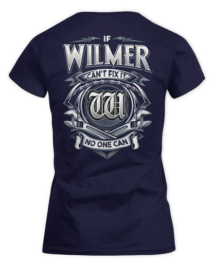WILMER AP81-K4-626 - Personalized Ahmed Quote Apparel “If Ahmed Can't Fix It, No One Can” - Women's Standard T-Shirt - Navy