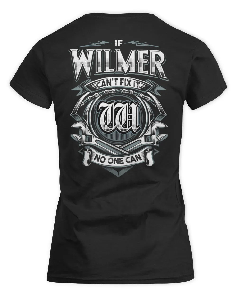 WILMER AP81-K4-626 - Personalized Ahmed Quote Apparel “If Ahmed Can't Fix It, No One Can” - Women's Standard T-Shirt - Black