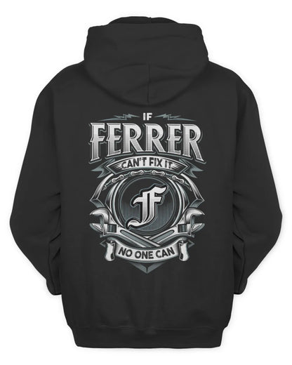 FERRER AP81-K4-626 - Personalized Ahmed Quote Apparel “If Ahmed Can't Fix It, No One Can” - Unisex Hoodie - Black