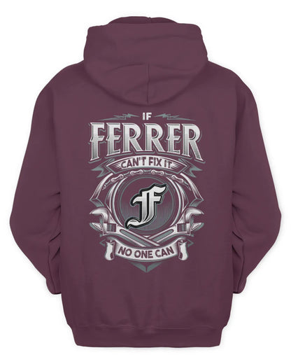 FERRER AP81-K4-626 - Personalized Ahmed Quote Apparel “If Ahmed Can't Fix It, No One Can” - Unisex Hoodie - Maroon