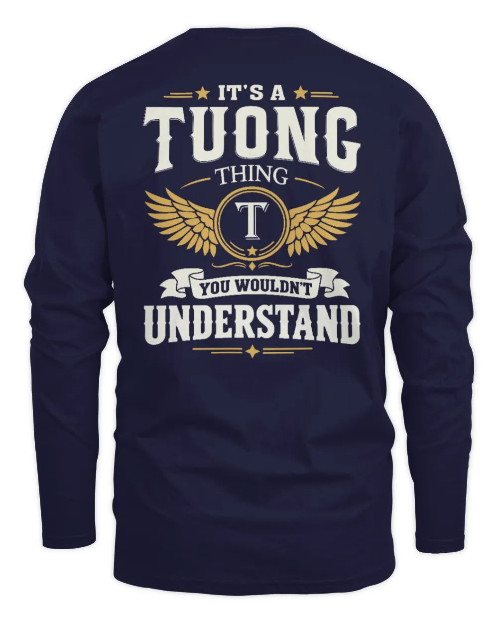 TUONG KT06-M008 It’s a [NAME] Thing – You Wouldn’t Understand | Personalized Vintage T-Shirt - Men's Long Sleeved T-Shirt - Navy