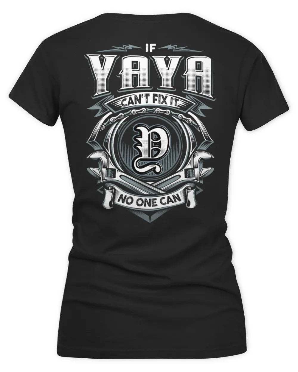 YAYA AP81-K4-626 - Personalized Ahmed Quote Apparel “If Ahmed Can't Fix It, No One Can” - Women's V-Neck T-Shirt - Black