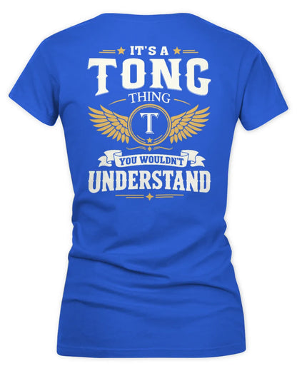TONG KT06-M008 It’s a [NAME] Thing – You Wouldn’t Understand | Personalized Vintage T-Shirt - Women's V-Neck T-Shirt - Royal
