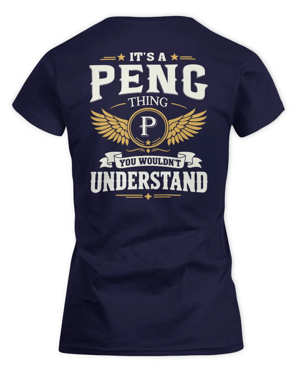 PENG KT06-M008 It’s a [NAME] Thing – You Wouldn’t Understand | Personalized Vintage T-Shirt - Women's Standard T-Shirt - Navy
