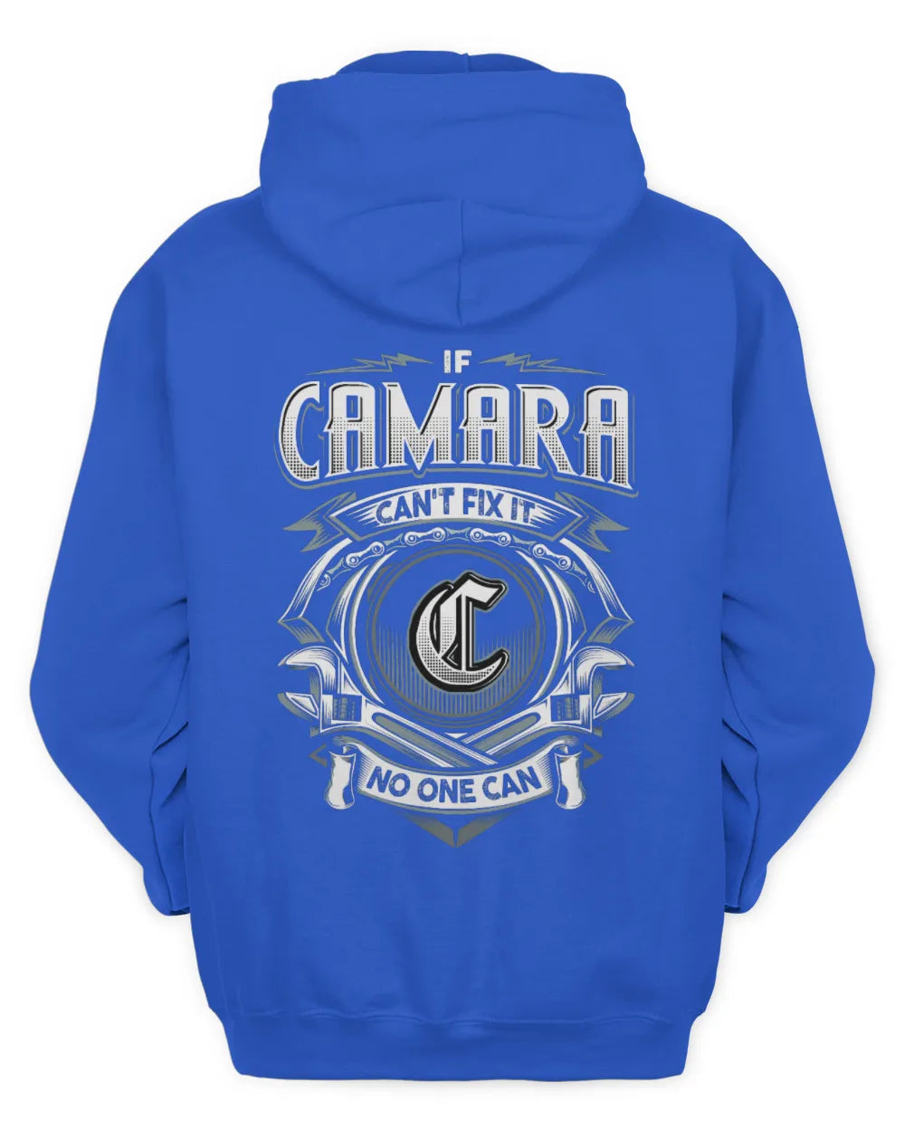 CAMARA AP81-K4-626 - Personalized Ahmed Quote Apparel “If Ahmed Can't Fix It, No One Can” - Unisex Hoodie - Royal