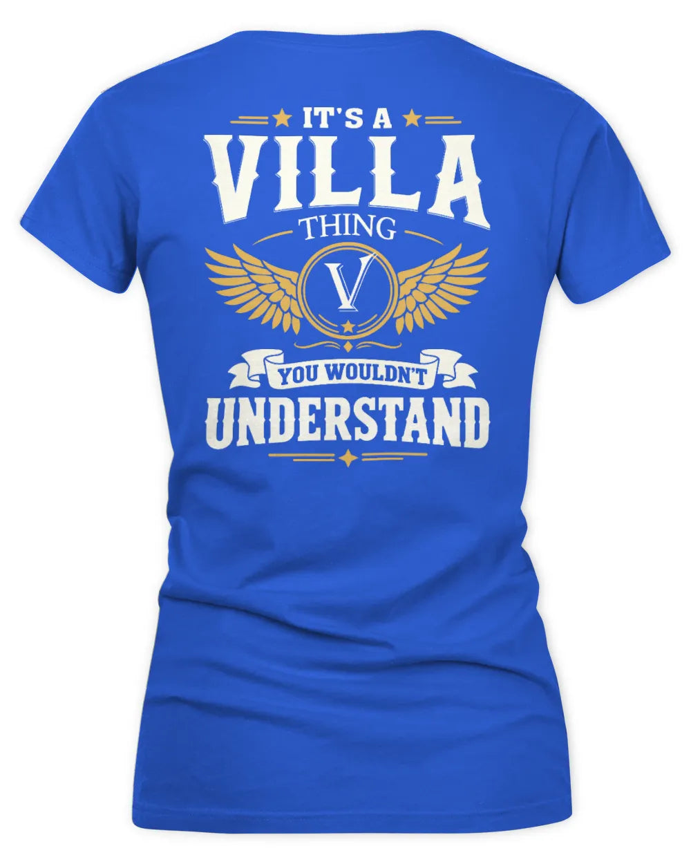 VILLA KT06-M008 It’s a [NAME] Thing – You Wouldn’t Understand | Personalized Vintage T-Shirt - Women's V-Neck T-Shirt - Royal