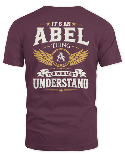 ABEL KT06-M008 It’s a [NAME] Thing – You Wouldn’t Understand | Personalized Vintage T-Shirt - Unisex Standard T-Shirt - Maroon