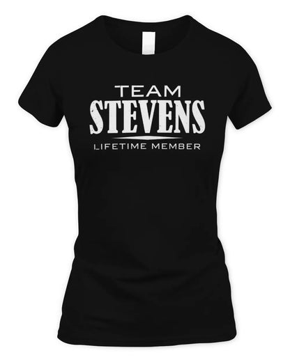 STEVENS BL62-K4-128 - Personalized “Team NAME Lifetime Member” - Women's Standard T-Shirt - Black