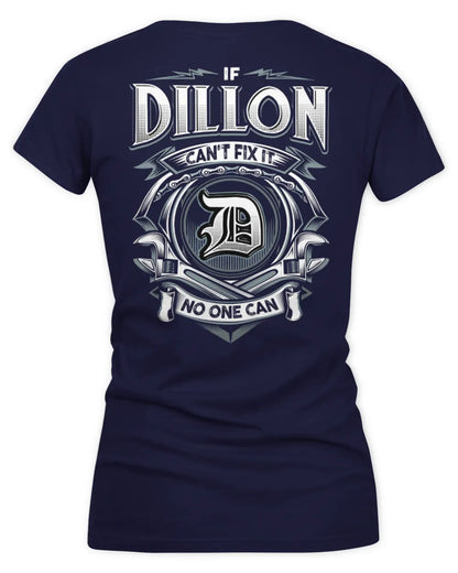 DILLON AP81-K4-626 - Personalized Ahmed Quote Apparel “If Ahmed Can't Fix It, No One Can” - Women's V-Neck T-Shirt - Navy