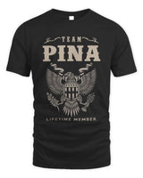PINA TP06-K82 – Personalized Classic Style Apparel “Team NAME Lifetime Member” - Unisex Standard T-Shirt - Black