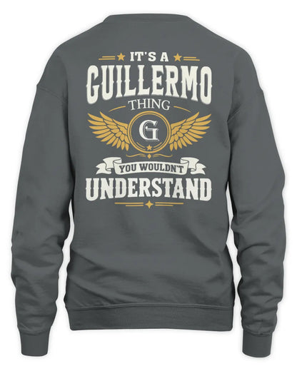 GUILLERMO KT06-M008 It’s a [NAME] Thing – You Wouldn’t Understand | Personalized Vintage T-Shirt - Unisex Sweatshirt - Charcoal