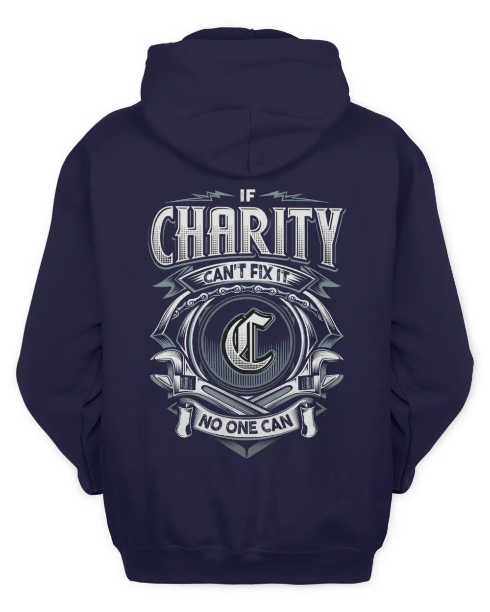 CHARITY AP81-K4-626 - Personalized Ahmed Quote Apparel “If Ahmed Can't Fix It, No One Can” - Unisex Hoodie - Navy